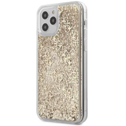 Capa GUESS para iPhone 12/12 Pro com glitter líquido degradê