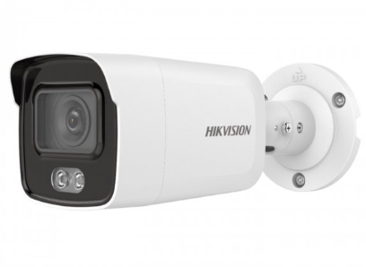 Câmera de rede mini bala fixa ColorVu de 6 MP