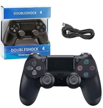 Controle Com Fio Para Ps4 Joystick Wired Compatível Com Ps4