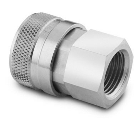 Corpo de Engate Rpido Srie QF8 em Ao Inoxidvel 316, Fluxo Bidirecional