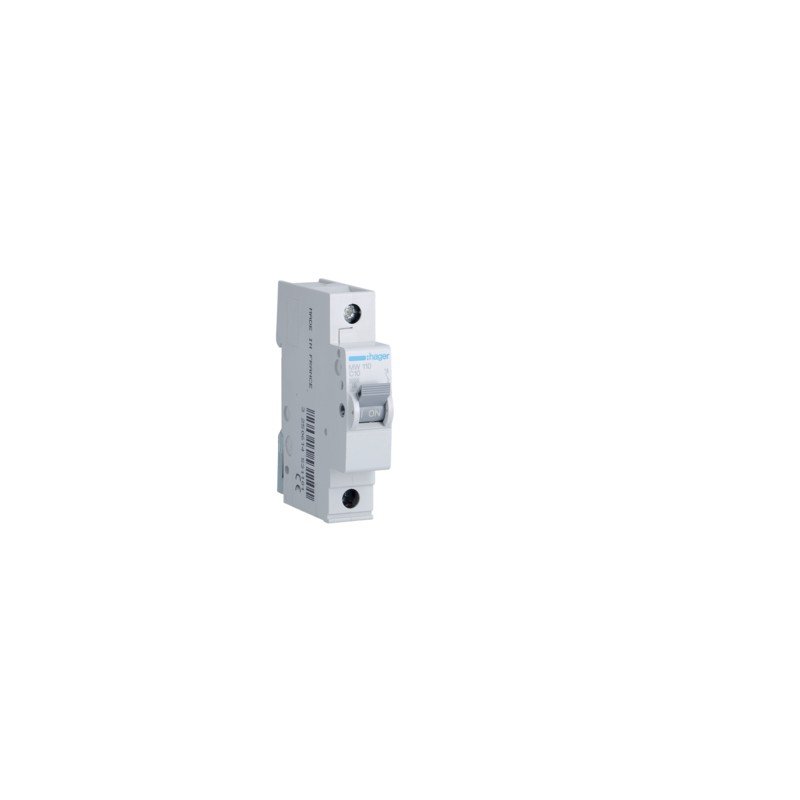 Disjuntor 1P 10A C 3KA MW110 Hager