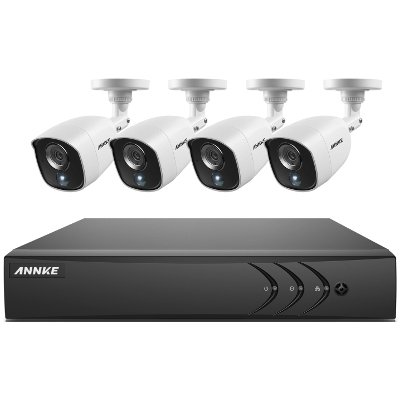 DW41JD+CT1BF-4 ANNKE 4CH 3MP DVR + 4PCS 2MP PIR CÂMERA BULLET PSU E CABO