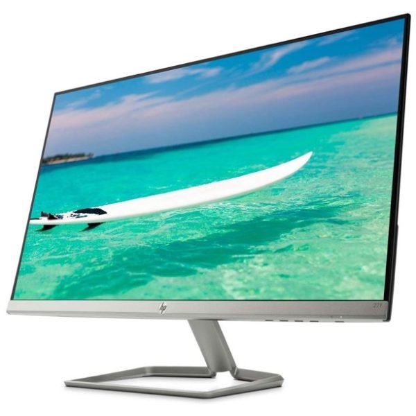 HP 27F – 27″ ULTRA THIN MONITOR ( SILVER / WHITE) - 