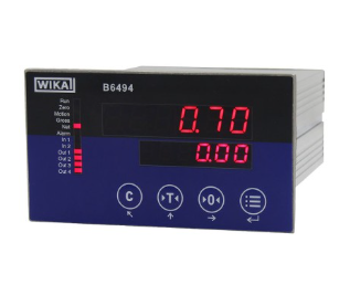 Instrumento de medio industrial mV/V Com visor multifuncional