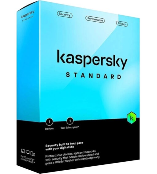 Kaspersky Standard ? 12 meses 1 usurio (cpia fsica)