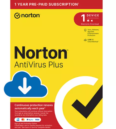 Norton Antivirus Plus ? 12 meses 1 usuário (Download)