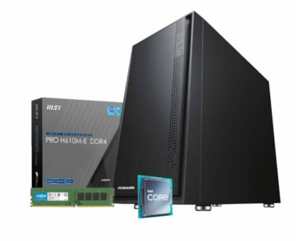 PCBuilder OFFICE MASTER Core Desktop PC ? i5, 16 GB de RAM, SSD de 500 GB, Win 11 Pro