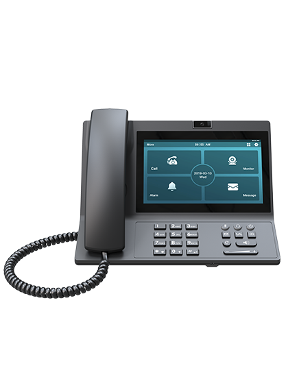 R49G Um telefone comercial e tambm uma unidade de guarda de intercomunicao