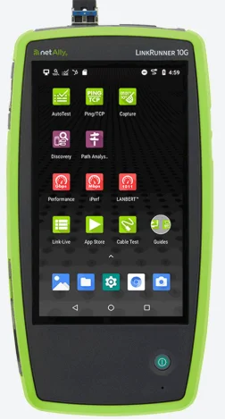 Testador avançado de cabos e redes multi-Gig/10G