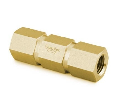 Vlvula de reteno de assento de lato, 1 pea, presso fixa, fmea ISO cnica de 1/2 pol