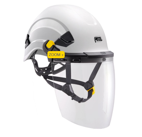 VIZEN Protetor facial para proteção contra riscos de arco el?trico, com sistema EASYCLIP p